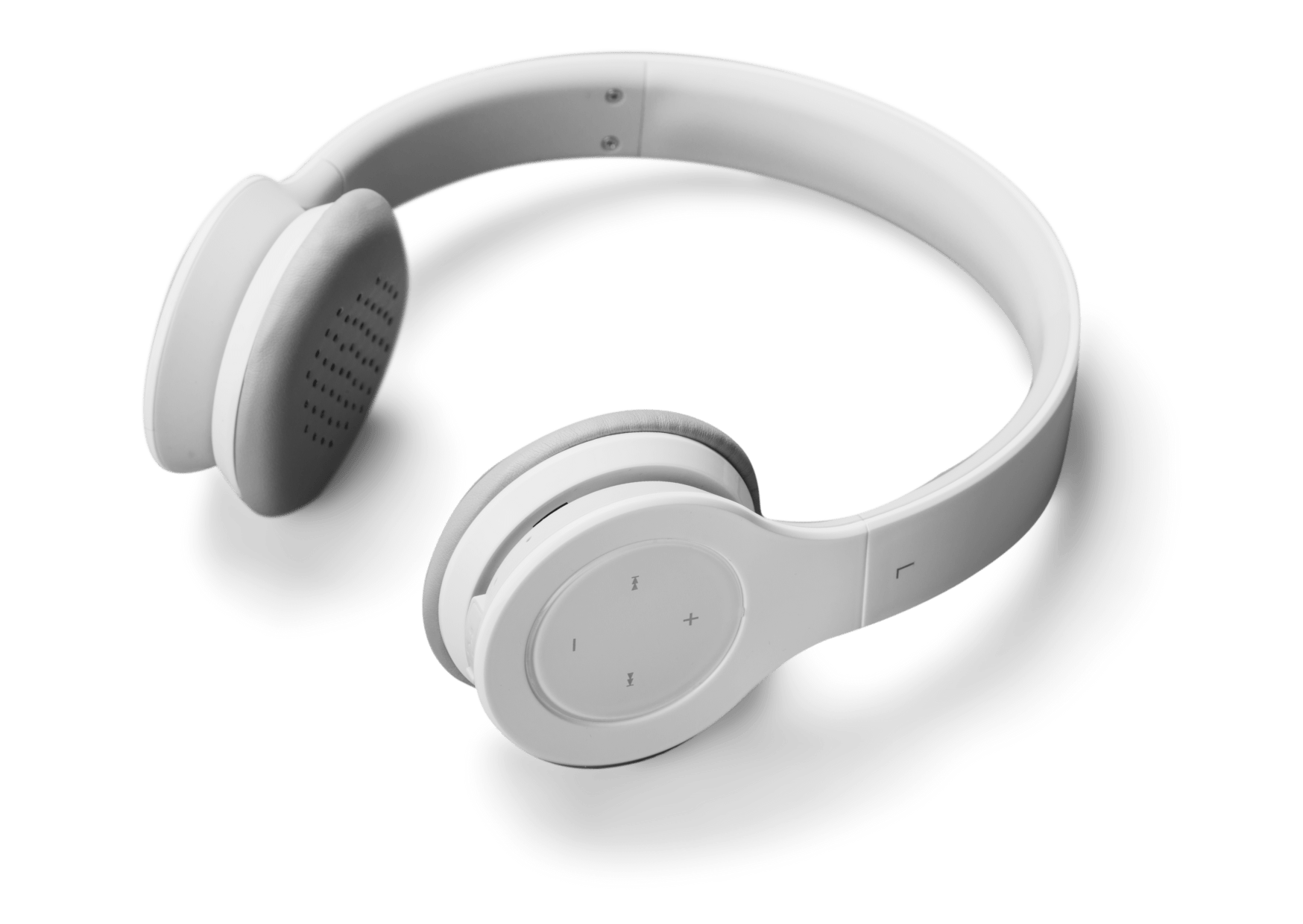 Hintergrund Musik Streaming Platinmusic Hintergrundmusik für Ihr Business mit weißen Kopfhörern